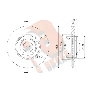 R BRAKE 78RBD21557