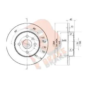 R BRAKE 78RBD29116