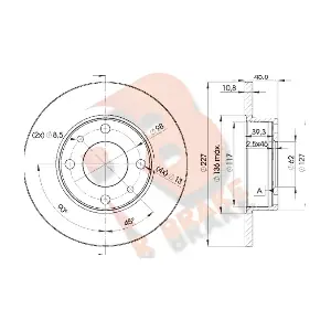 R BRAKE 78RBD25812