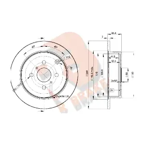 R BRAKE 78RBD21221