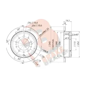 R BRAKE 78RBD21269