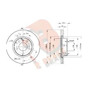 R BRAKE 78RBD29054