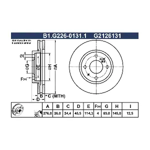 B1G22601311 GALFER
