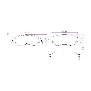 BOGAP P8210156 Комплект тормозных колодок, дисковый тормоз
