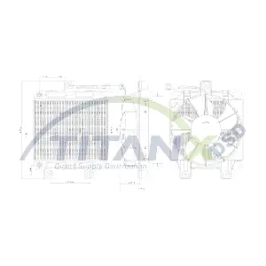 TitanX OX359001 Оливний радіатор, автоматична коробка передач