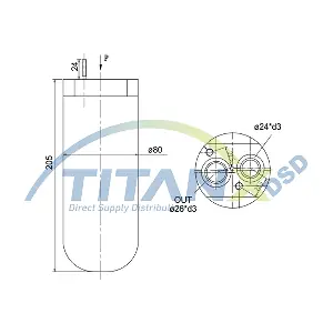 TitanX DR129006 Осушувач, система кондиціонування повітря