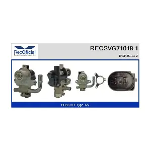 RECOFICIAL RECSVG71018.1 Клапан AGR