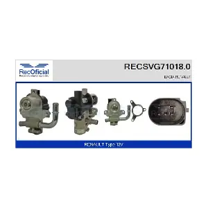 RECOFICIAL RECSVG71018.0 Клапан AGR