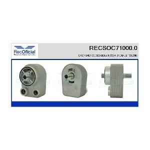 RECOFICIAL RECSOC710000 Охолоджувач оливи, моторна олива
