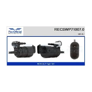 RECOFICIAL RECSWP710070 Насос подачі води для миття, система склоочисників