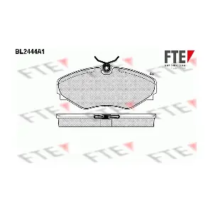 FTE 9010739 Комплект гальмівних накладок дискового стоянкового гальма