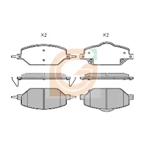 BYD SA3F3501501 Комплект тормозных колодок, дисковый тормоз
