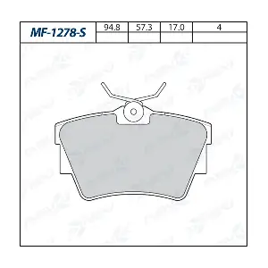 HONDA 4406000Q2E Комплект гальмівних накладок дискового стоянкового гальма