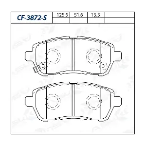 ASUKI CF-3872-S Комплект гальмівних накладок дискового стоянкового гальма