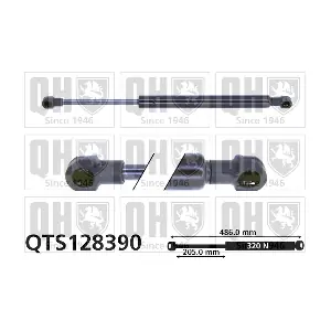 QUINTON HAZELL QTS128390 Газова пружина, багажник/кузов
