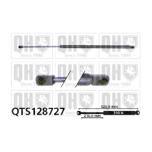 QUINTON HAZELL QTS128727 Газова пружина, багажник/кузов