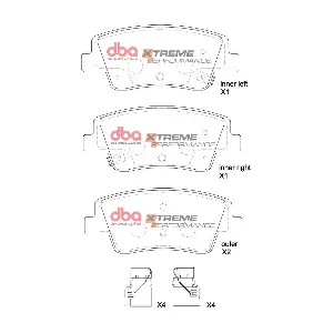 DBA Australia DB15206XP Комплект гальмівних накладок дискового стоянкового гальма