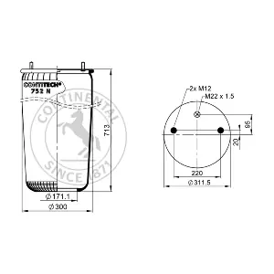 752NP01 CONTITECH AIR SPRING