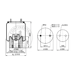 4157NP03 CONTITECH AIR SPRING
