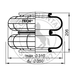 608 N CONTITECH AIR SPRING