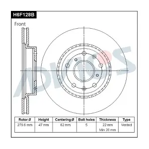 H6F128B ADVICS
