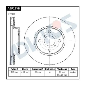 ADVICS A6F223B