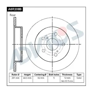 ADVICS A6R208B