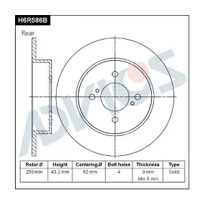 H6R586B ADVICS