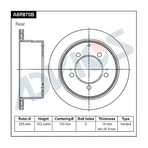 A6R870B ADVICS