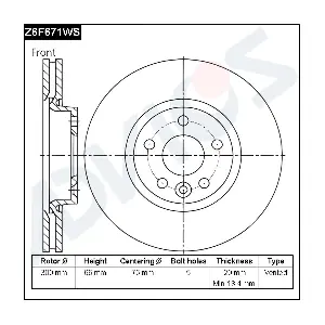 Z6F671WS ADVICS