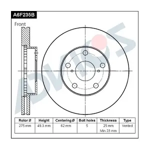 ADVICS A6F235B