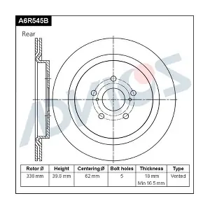 A6R545B ADVICS