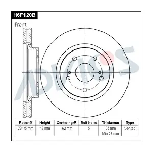 H6F120B ADVICS