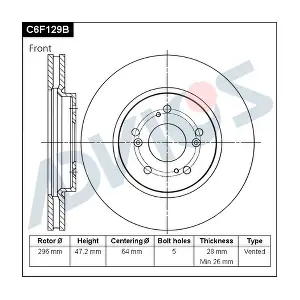 ADVICS C6F129B