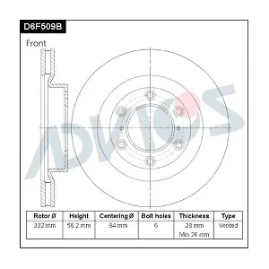 D6F509B ADVICS