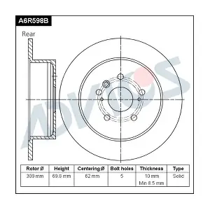 A6R598B ADVICS