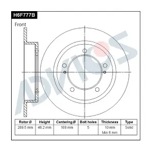 H6F777B ADVICS