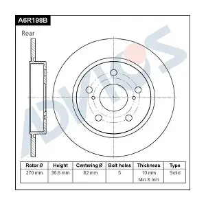A6R198B ADVICS