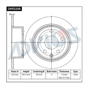 D6R220B ADVICS