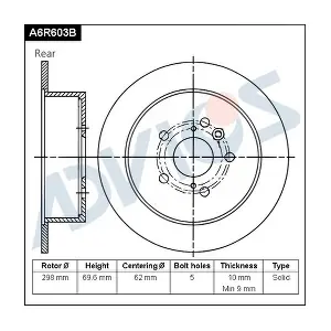 A6R603B ADVICS