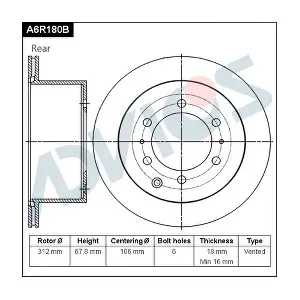 ADVICS A6R180B