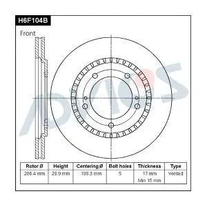 H6F104B ADVICS