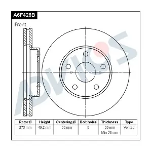 ADVICS A6F428B