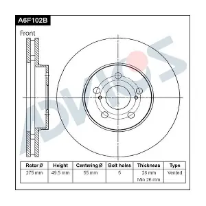 ADVICS A6F102B