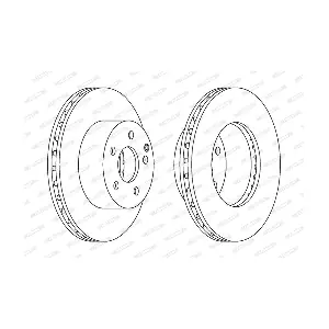 FERODO DDF1668C Гальмівний диск