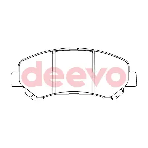 DEEVO BP51040 Комплект гальмівних накладок дискового стоянкового гальма