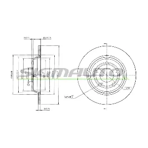 SIGMAUTO DBD022S Гальмівний диск