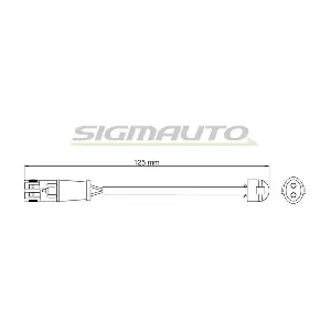 SIGMAUTO WI0634 Сигнализатор, износ тормозных колодок