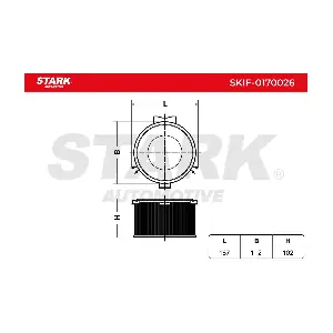 Stark SKIF-0170026 Фільтр, повітря у салоні