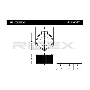 RIDEX 424I0027 Фільтр, повітря у салоні